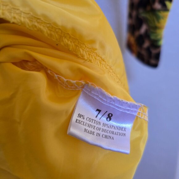 Sunflower and Leopard Girls Dress size  7/8 - Picture 4 of 5